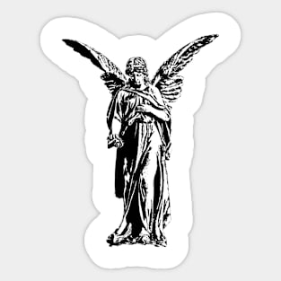 guardian angel / white Sticker